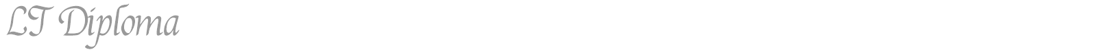 LT Diploma font preview
